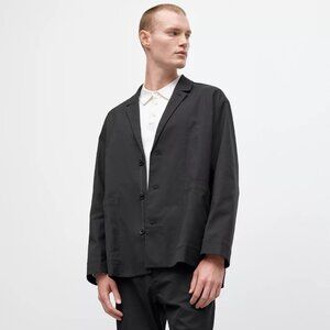 Lululemon Men's Relaxed-Fit Smooth Twill Blazer Coat Size Small Black LM3EQTS